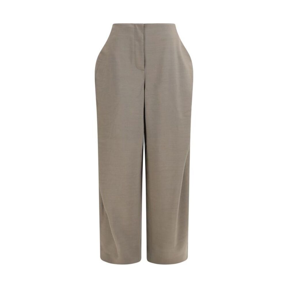 Jacquemus Gray Wool Oves Aries Flared Women's Pants
